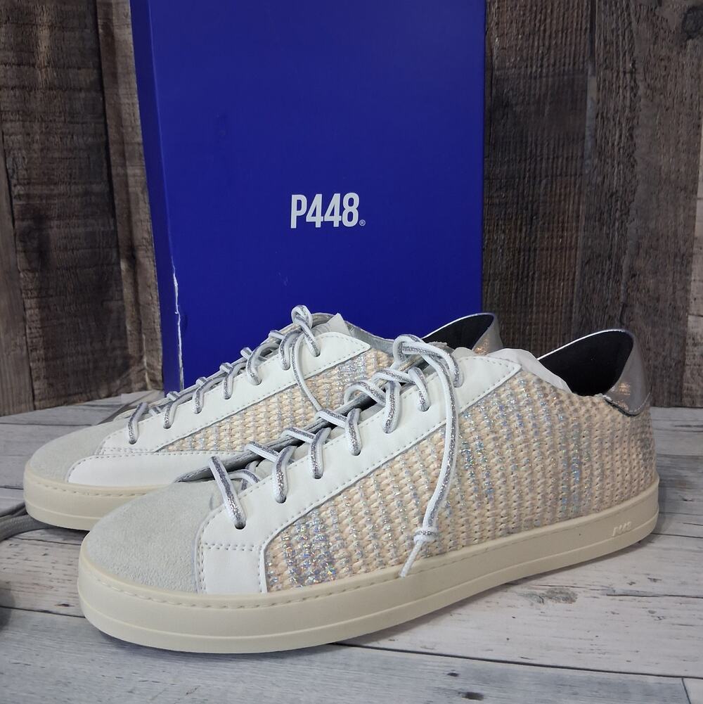 P448 John-W Luce Metallic Sneakers EU 39 Made in Italy